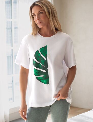 Футболка из премиального хлопка с авторским принтом  D49.089 (119968)