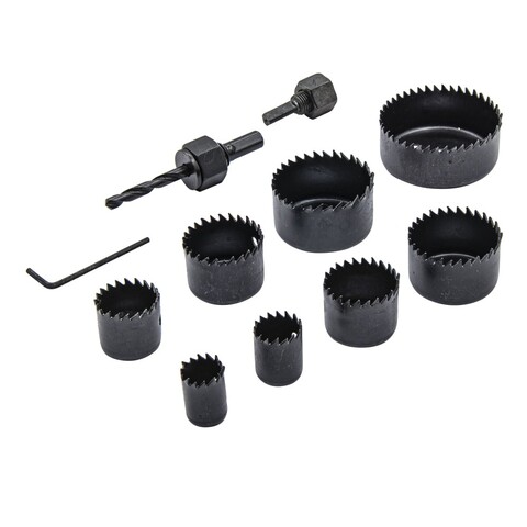 35-5-021 Набор пил кольцевых по дереву  11пр., (18, 22, 29, 35, 38, 44, 51, 64мм) РемоКолор