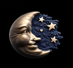 Силиконовый молд № 589 Месяц