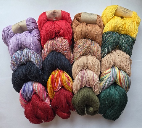 Пряжа косичкой хлопковая с вискозой monsun m.152.26