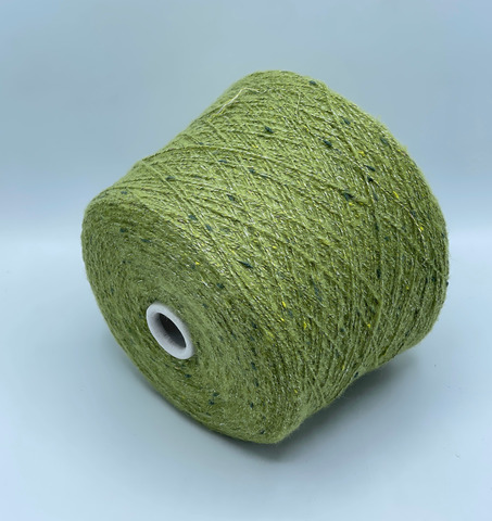 Luxury Selection by Ri.Go, Scozia, 300м. 40% Альпака, 18% Меринос, 30%Хлопок, 10%Полиамид, 2%люрекс, Зеленый,неоднотонный(135/576), 39540