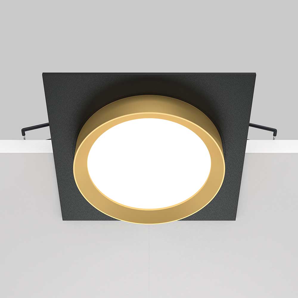 Встраиваемый светильник Maytoni Hoop DL086-GX53-SQ-BG