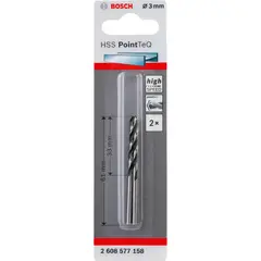 Сверло из быстрорежущей стали HSS PointTeQ 3 мм BOSCH 2608577158