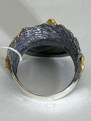 Пирит (серебряный кольцо)