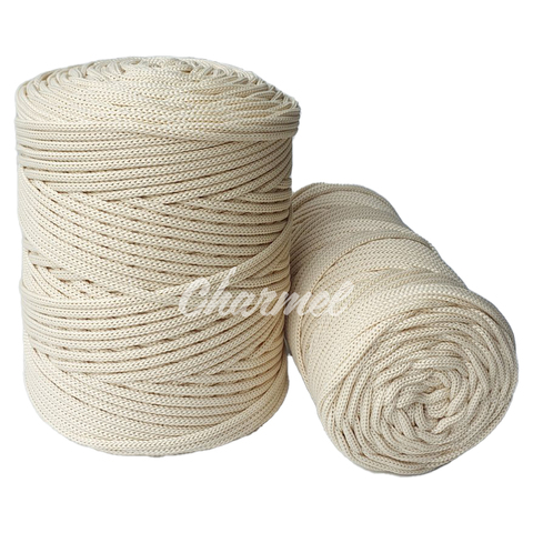 White polyester cord 4 mm