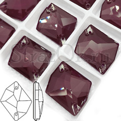 Купить оптом в интернете пришивные стразы DeLux Winter Cherry, Cosmic вишневые с доставкой
