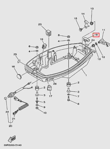 Заглушка для лодочного мотора Т30 Sea-PRO