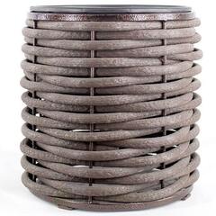 Вазон низкий 400мм Коричневый