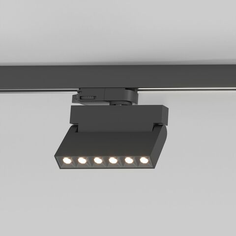 Трехфазный трековый светодиодный светильник Garda Черный 10W 4200K (85024/01)
