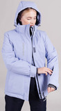 Премиальный теплый зимний костюм Nordski Mount Lavender Black женский с высокой спинкой