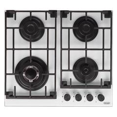 Варочная панель DeLonghi GRETA 6GW BB, закалённое стекло, чугунные решётки, 4 конфорки, газ-контроль