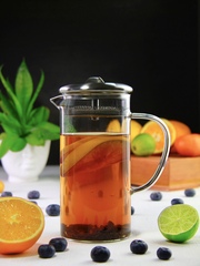 Стеклянный заварочный чайник с сетчатым фильтром 700 мл