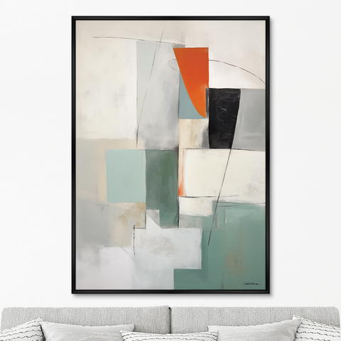ArtNoMore - Репродукция картины на холсте Summer colors geometry, No 2, 2024г.