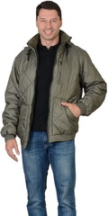 Куртка мужская с капюшоном, оливковая