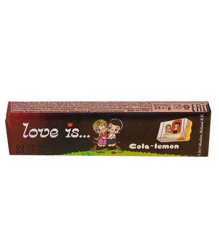 Жевательная конфета LOVE IS со вкусом Кола-лимон 25 г