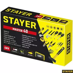 STAYER Master-40, 40 предм., универсальный набор инструмента для дома (22052-H40)