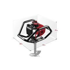 ЗУБР d 60 - 250 мм, 52 см3, 2 оператора, мотобур (бензобур) (МБ2-250)