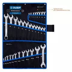 ЗУБР 32 шт, 6 - 32 мм, набор комбинированных и рожковых гаечных ключей, Профессионал (27086-H32)