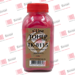Тонер БУЛАТ s-Line TK-8115 для Kyocera ECOSYS M8124 (Пурпурный, банка 110 г)