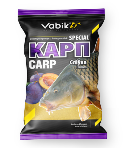 Прикормка Vabik SPECIAL Карп Слива 1кг 10 шт/уп.
