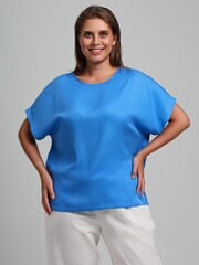 Блузка Летний драйв-4 Виотекс ГОЛУБОЙ
