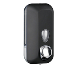 Диспенсер для мыла с кнопкой 500 мл. ABS BLACK 03012.N чёрный