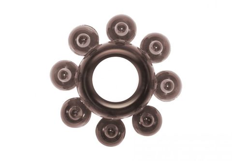 Чёрное эрекционное кольцо Rings Bubbles - Lola Games Rings! 0112-31Lola