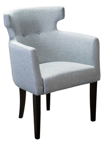 Кресло Виго Сканди Грей, Материал каркаса - Массив бука, Цвет каркаса - Венге, Тип обивочной ткани - Рогожка,