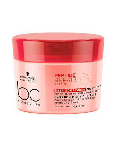 Schwarzkopf BC Peptide Repair Rescue Deep Nourishing Treatment - Маска интенсивная питательная спасительное восстановление