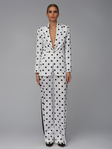 Пижамный костюм в горох