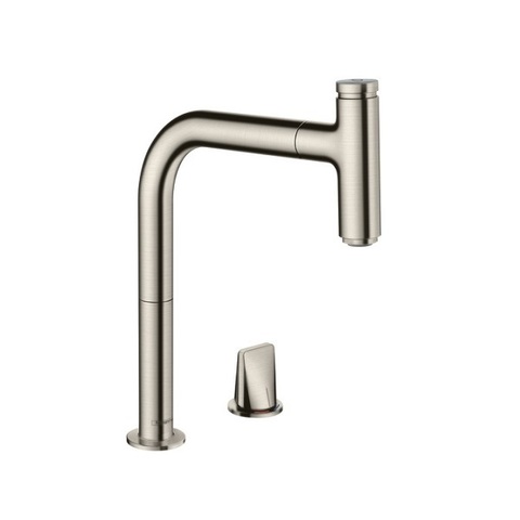 Смеситель для кухни с выдвижным изливом и лейкой Hansgrohe M71 73804800