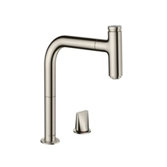 Смеситель для кухни с выдвижным изливом и лейкой Hansgrohe M71 73804800 фото