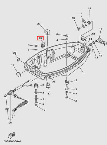 Втулка для лодочного мотора Т30 Sea-PRO