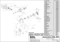 Крышка QUATTRO ELEMENTI A600/800 насоса , новая (770-629-069)