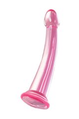 Розовый нереалистичный фаллоимитатор Jelly Dildo L - 20 см. - 