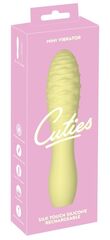 Желтый мини-вибратор Cuties - 14,2 см. - 