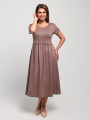 Платье Женственность Виотекс КОФЕЙНЫЙ