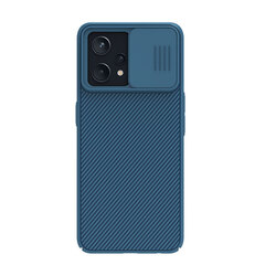 Чехол синего цвета от Nillkin CamShield Case для смартфона Realme 9 4G и 9 PRO+ 5G, с защитной шторкой для задней камеры