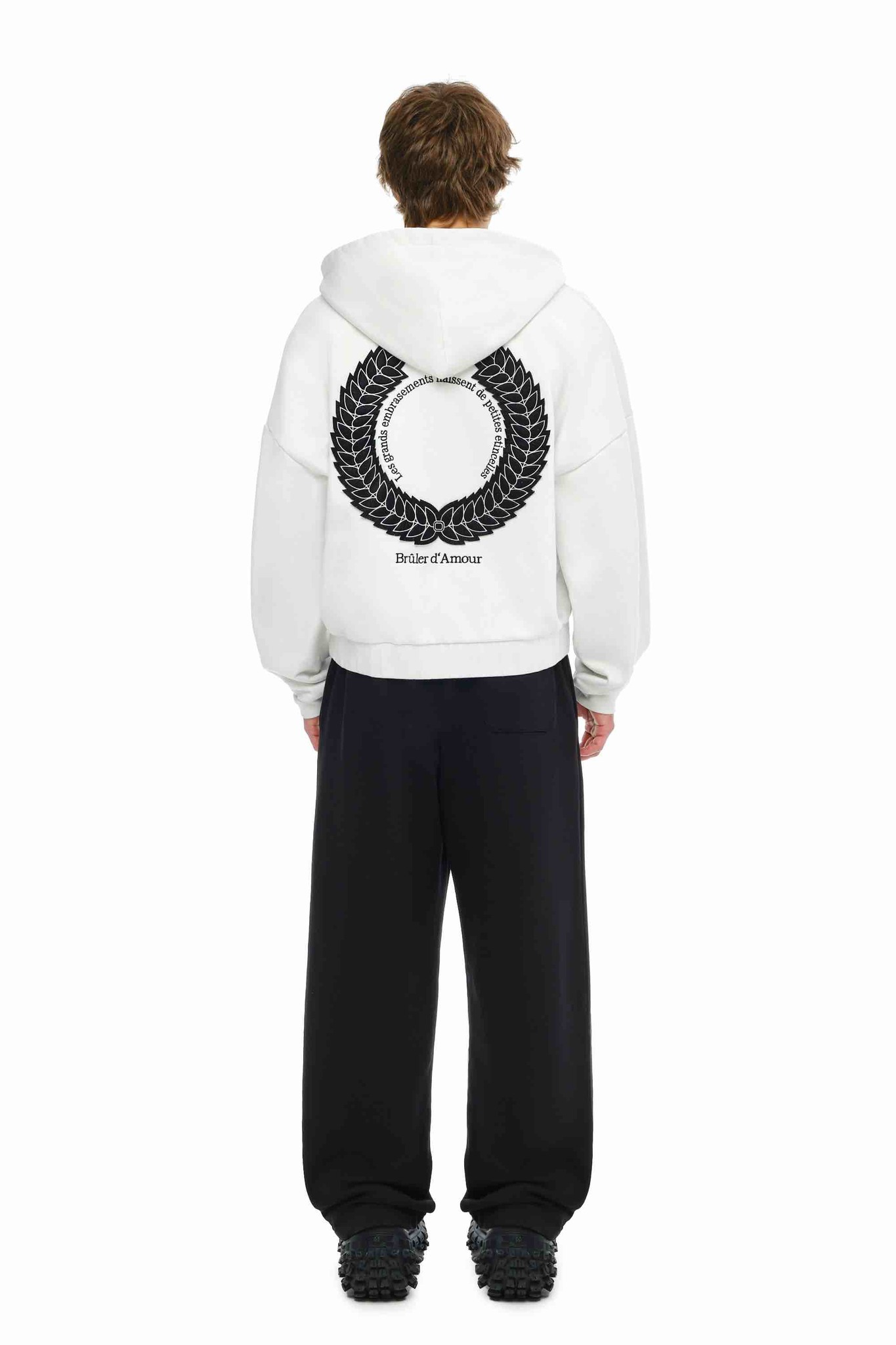 Bruler d Amour Zip Laurels of victory Off White
