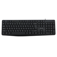 Клавиатура проводная KLIKS 205K, черный, мембранная, кабель в оплетке 2.1м (LW-205K)