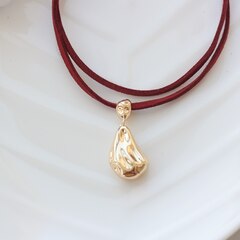 Шнур замшевый (искусственный), красный, 3 мм, 1 метр