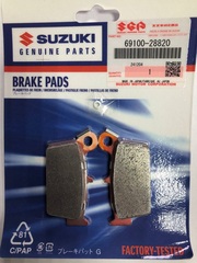 Колодки тормозные SUZUKI 69100-28820 Nissin 2P-296ST-MX