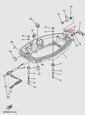 Наклейка для лодочного мотора Т30 Sea-PRO