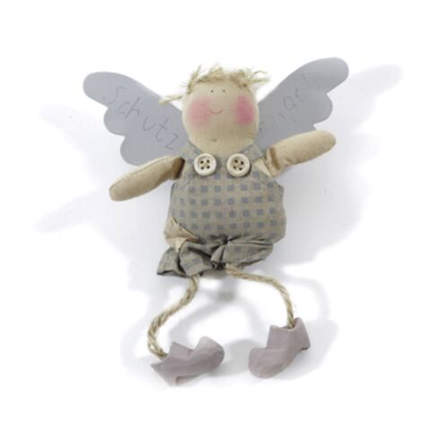 ИГРУШКА АНГЕЛ МАЛЬЧИК ИЗ ШТУТГАРТА В СЕРОМ