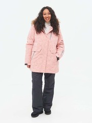 Женская горнолыжная куртка большого размера BATEBEILE розового цвета