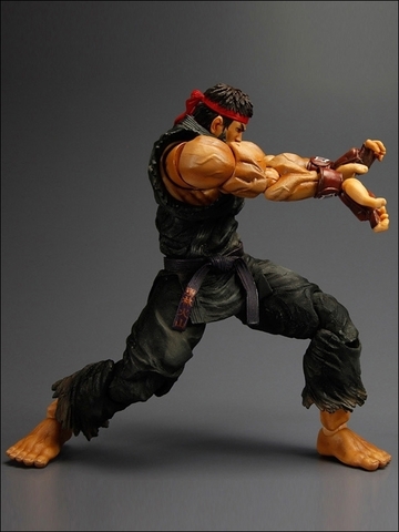 Super Street Fighter IV Play Arts Kai Figure - Evil Ryu Black