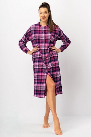 Сорочка женская с длинным рукавом KEY LND 490