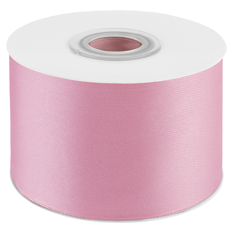 Лента Атласная (5см*22,85м) Розовый.
