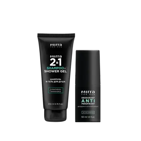 Комплект мужской (ШАМПУНЬ 2 В 1 + АНТИПЕРСПИРАНТ МУЖСКОЙ)