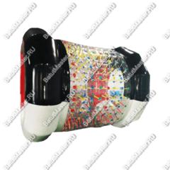 Аттракцион Водный роллер "Комбинированный 2" ПВХ, с цветными держателями, размер 2,4*2,2*2,2 м